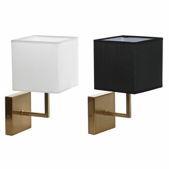 Wandlamp DKD Home Decor Wit Zwart Gouden 50 W 220 V 15 x 19 x 27 cm 15 x 19 x 30 cm (2 Stuks) 1