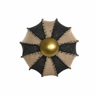 Muurlamp Home ESPRIT Tweekleurig 25 W Natuurlijk Koloniaal 230 V 50 x 50 x 25 cm 1