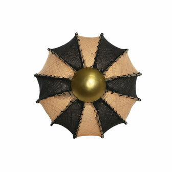 Muurlamp Home ESPRIT Tweekleurig 25 W Natuurlijk Koloniaal 230 V 50 x 50 x 25 cm 2