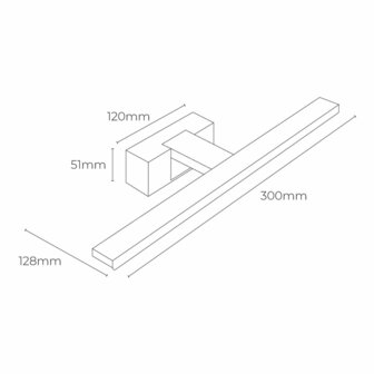 Muurlamp EDM 32432 F 6 W 600 lm 30 x 12,8 x 5,1 cm LED 3