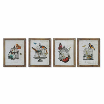 Canvas DKD Home Decor Hout Canvas 34 x 2 x 44 cm 3