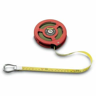 Rolmaat Stanley 0-34-406 Staal Verchroomd 20 m 1