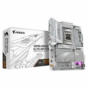 Moederbord Gigabyte X870 AORUS ELITE WF7 ICE AMD X870 AMD AM5 1