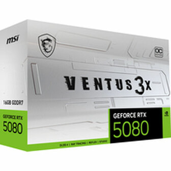 Videokaart MSI GEFORCE RTX 5080 16G VENTUS 3X OC WHITE GEFORCE RTX 5080 16 GB GDDR6X 4