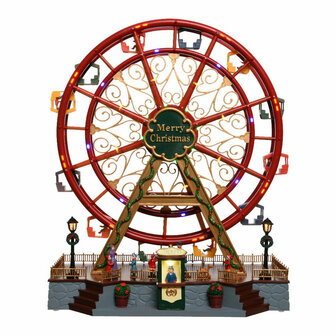 Decoratieve figuren Lumineo Licht Bewegings Noria Kerstmis 37 x 21 x 45 cm 1