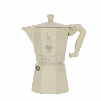 Percolator Bialetti MOKA EXCLUSIVE Cr&egrave;me Aluminium 6 Kopjes 3