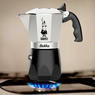 Percolator Bialetti BRIKKA Aluminium 4 Koppar 4
