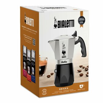 Percolator Bialetti BRIKKA Aluminium 4 Koppar 5