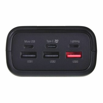 Powerbank Silicon Power QX55 Zwart 30000 mAh 5