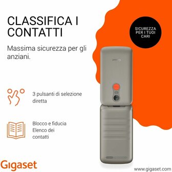 Smartphone Gigaset S30853-H1231-R102 2,8&quot; Grijs 7