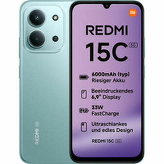 Smartphone Xiaomi Redmi 15C Octa Core 4 GB RAM 128 GB Groen 6,9&quot; 1