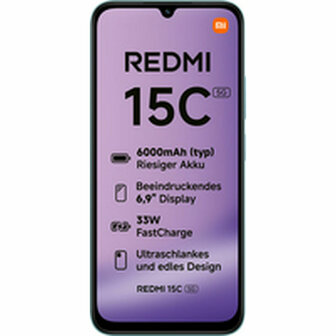 Smartphone Xiaomi Redmi 15C Octa Core 4 GB RAM 128 GB Groen 6,9&quot; 3