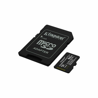 Micro SD kaart met adapter Kingston SDCS3/64GB 64 GB 3