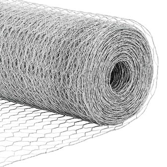 Zeskantig hekwerk Zilver 1 x 10 m Gegalvaniseerd staal 8