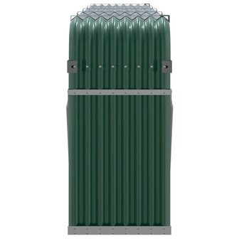Haardhoutopslag 300x45x100 cm gegalvaniseerd staal groen 5