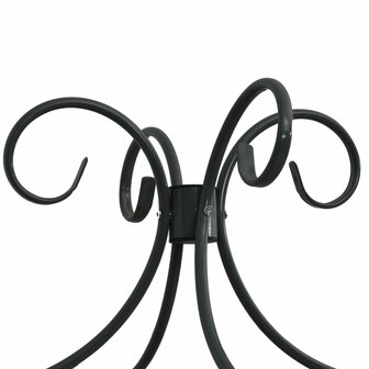 Hemelbedframe metaal zwart 140x200 cm 5