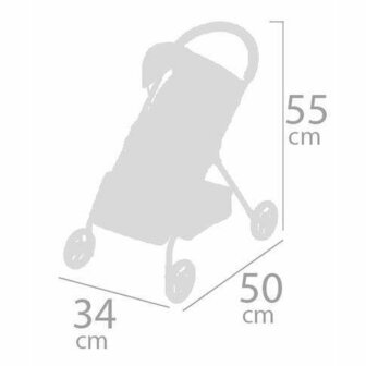 Poppenwagen Decuevas 34 x 50 x 55 cm 5