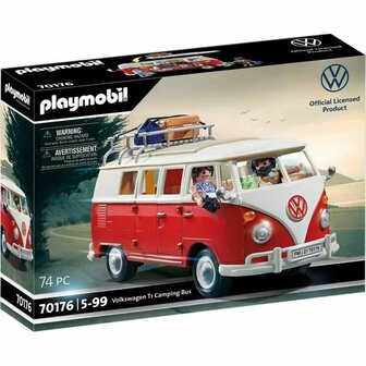 Voertuig Speelset Playmobil 70176 Volkswagen T1 Bus Rood 1