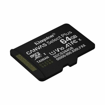 Micro SD kaart met adapter Kingston SDCS3/64GBSP 64 GB 6