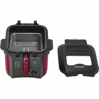 Frituurpan Brandt FRI25R Zwart Rood 1 kg 2,5 L 1