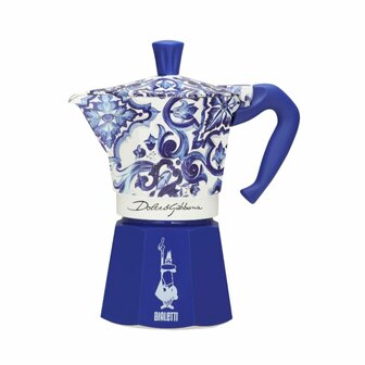 Percolator Bialetti MOKA D&amp;G Blauw Aluminium 6 Kopjes 2