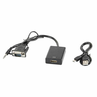 Adapter HDMI naar VGA Lanberg AD-0021-BK 1