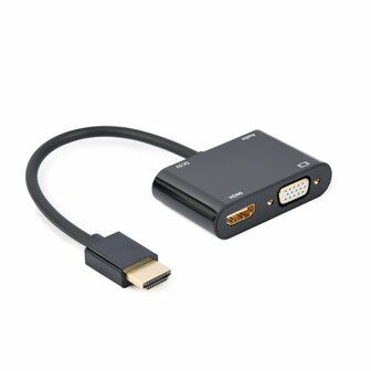 Adapter HDMI naar VGA GEMBIRD A-HDMIM-HDMIFVGAF-01 Zwart 1