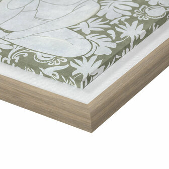 Canvas DKD Home Decor Kristal Canvas Hout MDF 42 x 3 x 42 cm 3