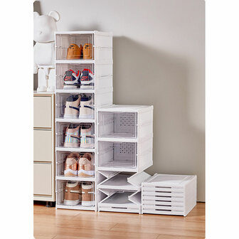 Schoenenrek Fulmo Wit Hard plastic 25,5 X 34,5 X 105 CM 2