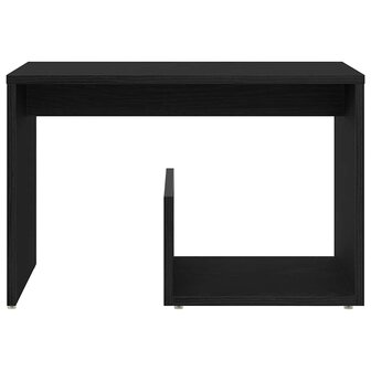 Bijzettafel Zwart eiken 59 x 36 x 38 cm Bewerkt hout 6