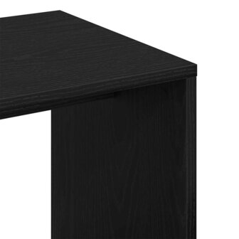 Bijzettafel Zwart eiken 59 x 36 x 38 cm Bewerkt hout 8