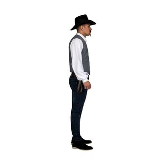 Kostuums voor Volwassenen My Other Me Grijs Cowboy Vest 2