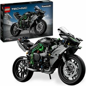Bouwspel Lego Technic 42170 Kawasaki Ninja H2R Zwart 643 Onderdelen 1