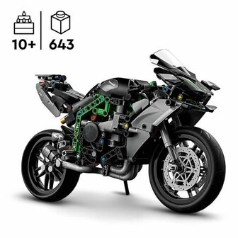 Bouwspel Lego Technic 42170 Kawasaki Ninja H2R Zwart 643 Onderdelen 2