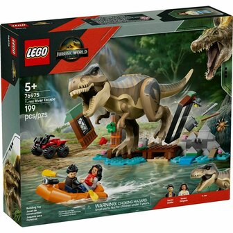 Bouwspel Lego JURASSIC WORLD 76975 T.Rex River Escape 1