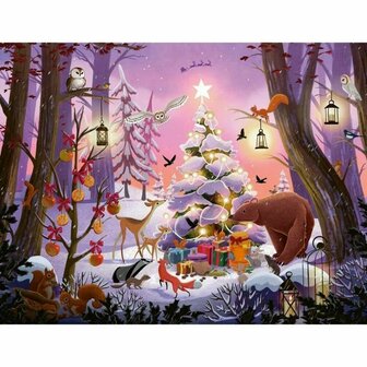 Puzzel Ravensburger NAVIDAD EN EL BOSQUE 2000 Onderdelen 3