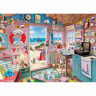 Puzzel Ravensburger Caba&ntilde;a de la Playa 1000 Onderdelen 6