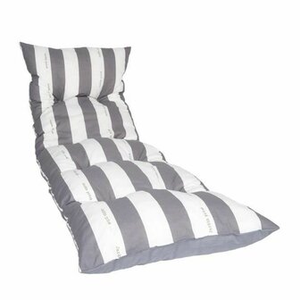 Ligstoelkussen Jardin Prive Blauw 180 x 56 x 10 cm 1
