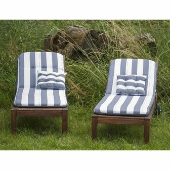 Ligstoelkussen Jardin Prive Blauw 180 x 56 x 10 cm 2