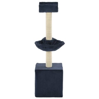 Kattenkrabpaal met sisal krabpalen 105 cm blauw 3