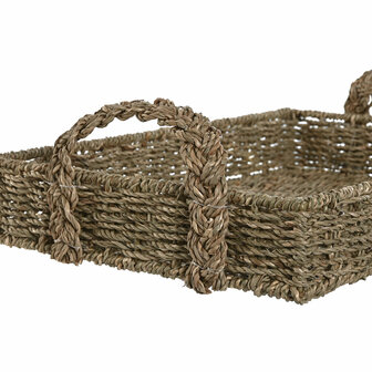 Snackdienblad Home ESPRIT Natuurlijk Tropisch (2 Stuks) 3