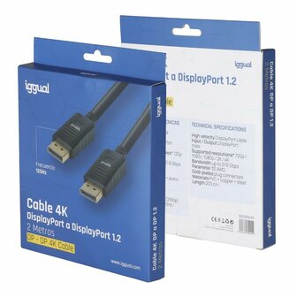 DisplayPort kabel iggual DisplayPort 1.2 2