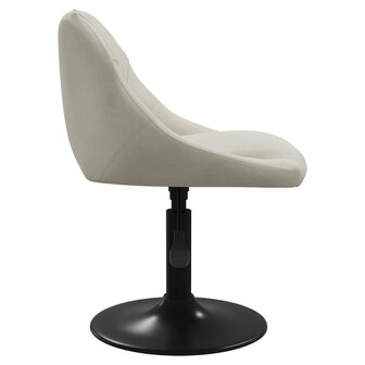 Eetkamerstoel fluweel cr&egrave;mekleurig 4