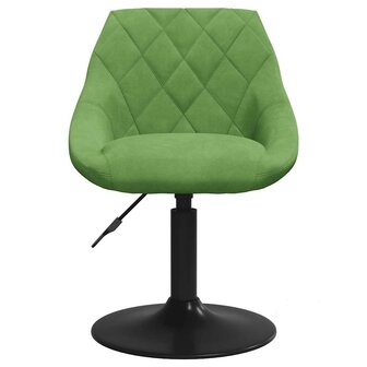 Eetkamerstoel fluweel lichtgroen 3