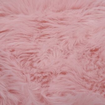 Vloerkleed 60x90 cm kunstschapenvacht roze 4