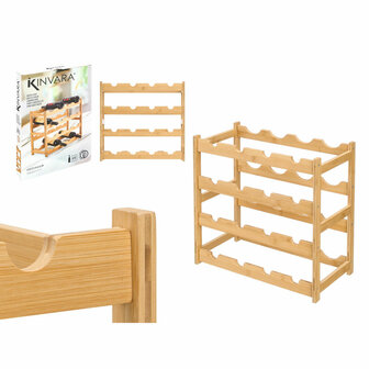 Flessenrek Kinvara Natuurlijk 45 x 23,5 x 42,5 cm (4 Stuks) 2