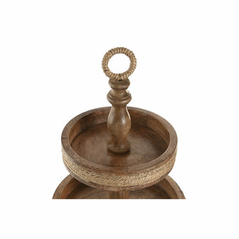 Tafeldecoratie Home ESPRIT Bruin Touw Mangohout 38 x 38 x 63 cm 2
