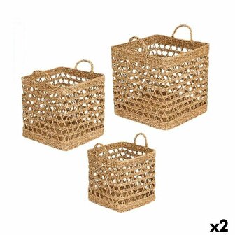 Mandenset Gift Decor Bruin Zeealgen 2 Onderdelen (2 Stuks) 1