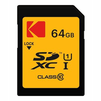 Micro SD kaart met adapter Kodak EKMSD64GXC10K 64 GB 5
