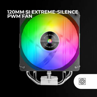 CPU-ventilator Mars Gaming MCPUX4ARGB 6